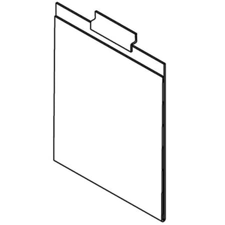 Amko 11 x 8.5 in. Horizontal Slatwall Sign Holder SWP2036